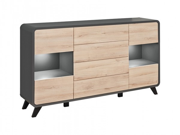 FORMERA Kommode Ravenna, Eiche, Highboard, Anrichte